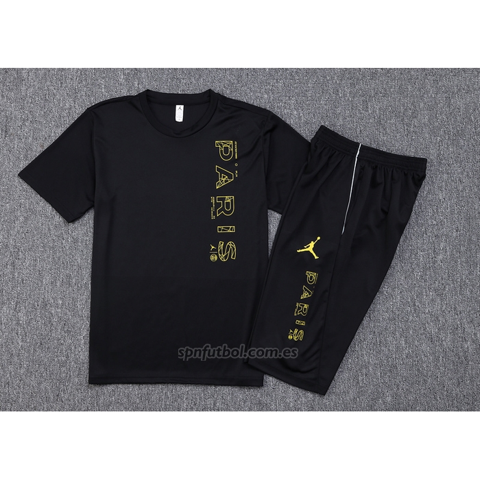 Chandal del Paris Saint-Germain Jordan Manga Corta 2023-2024 Negro - Pantalon Corto